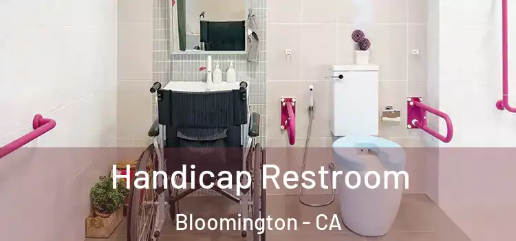 Handicap Restroom Bloomington - CA